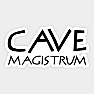 Cave Magistrum Sticker